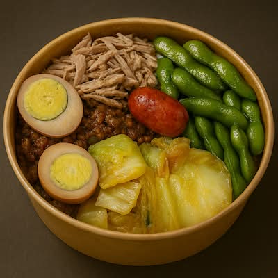 Chicken Marinated  Pork Sauce with Rice / 雞絲滷肉飯